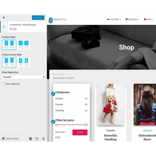 ThemeIsle Hestia Pro WordPress Teması