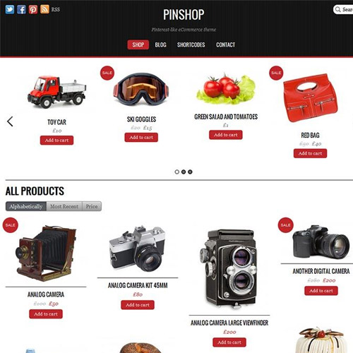 Themify Pinshop WooCommerce Teması