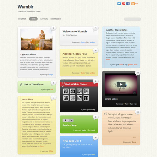 Themify Wumblr WordPress Teması