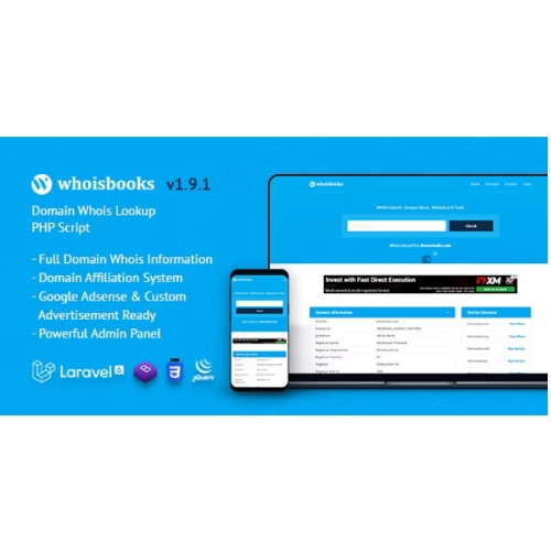 WhoisBooks | Alan Adı Whois Arama PHP Scripti