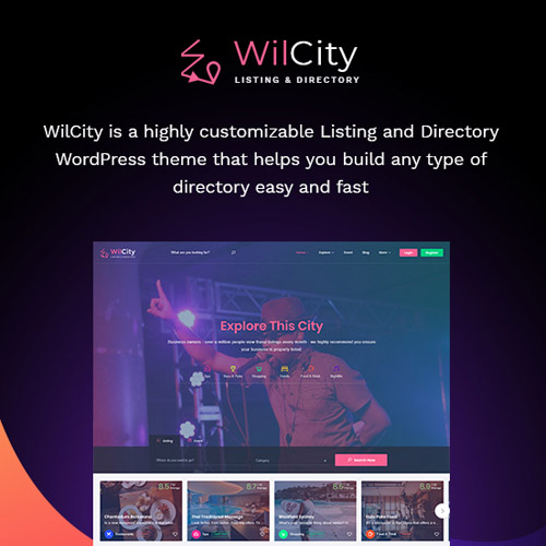 Wilcity – Dizin Listeleme WordPress Teması