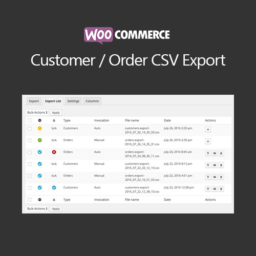 WooCommerce Müşteri/Sipariş CSV Dışa Aktarma