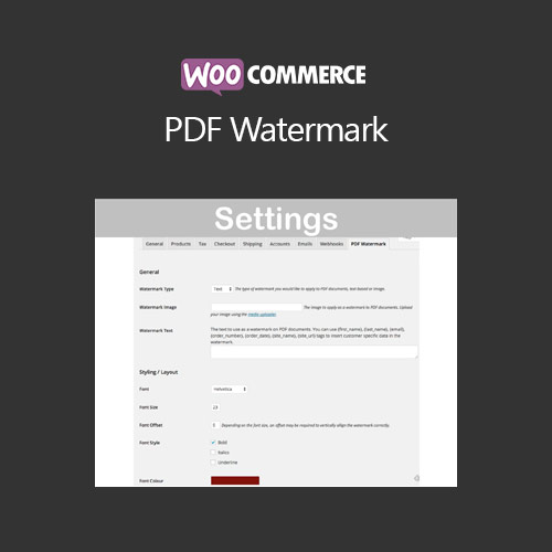 WooCommerce PDF Filigranı