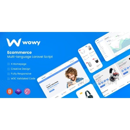 Wowy – Çok Dilli Laravel e-Ticaret Komut Dosyası