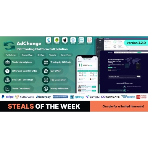 adChange – P2P Ticaret Platformu Tam Çözüm