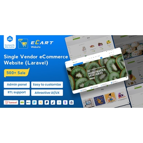 eCart Web- Laravel ile e-Ticaret Mağazası Web Sitesi