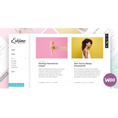 Eskimo – Minimal Kişisel WordPress Blogu ve Mağaza Teması
