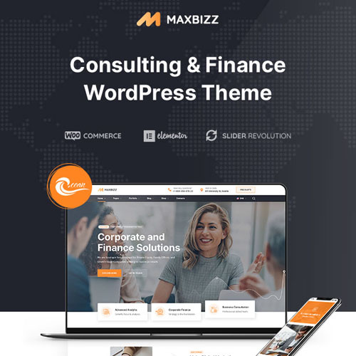 Maxbizz – Danışmanlık ve Finansal Elementor WordPress Teması