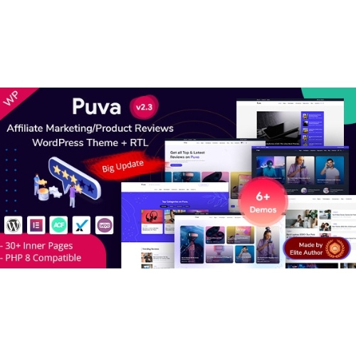 Puva – Çevrimiçi Bloglama ve Affiliate Ürün İncelemeleri WordPress Teması Puva – Çevrimiçi Bloglama ve Affiliate Ürün İncelemeleri WordPress Teması - Görsel 1