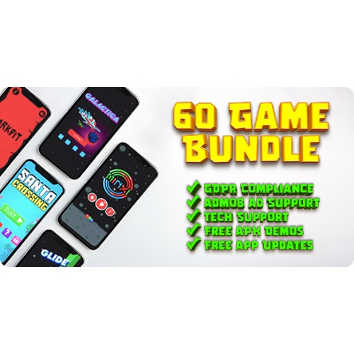 60 Oyun Ultimate Paketi – Yeniden Oluşturma ve Yayınlama için Android Oyunları 60 Oyun Ultimate Paketi – Yeniden Oluşturma ve Yayınlama için Android Oyunları - Görsel 1
