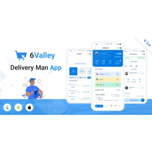 6Valley e-ticaret – Delivery Man flutter uygulaması 6Valley e-ticaret – Delivery Man flutter uygulaması - Görsel 1