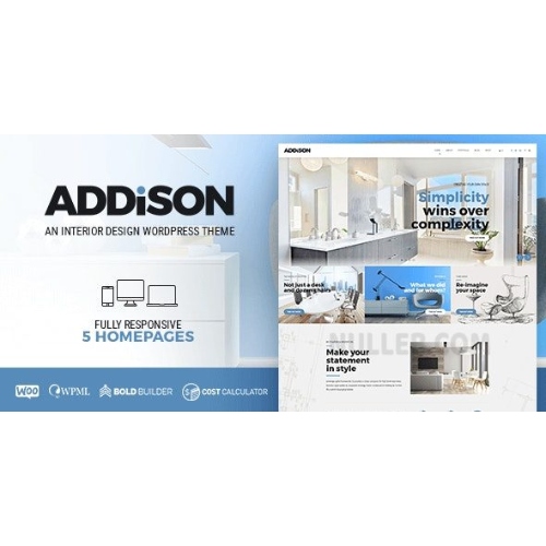 Addison – Mimarlık ve İç Tasarım WordPress Teması Addison – Mimarlık ve İç Tasarım WordPress Teması - Görsel 1