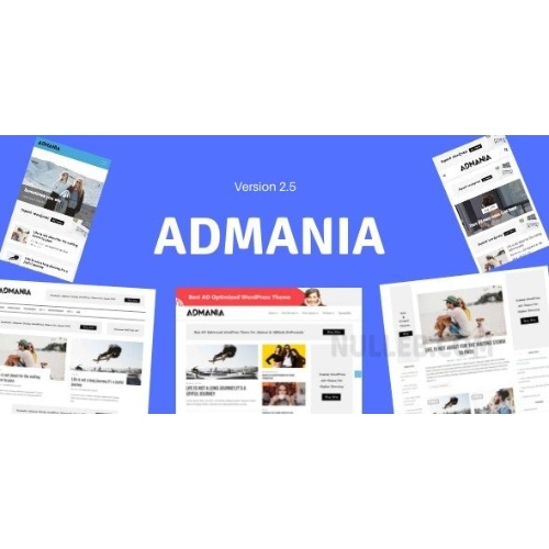 Admania – Gutenberg Uyumluluğuyla Adsense WordPress Teması