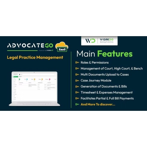 AdvocateGo SaaS – Yasal Uygulama Yönetimi