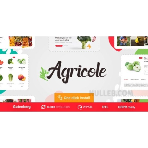 Agricole – Organik Gıda ve Tarım WordPress Teması