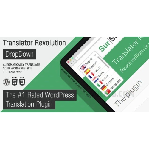 Ajax Translator Revolution DropDown WP Eklentisi