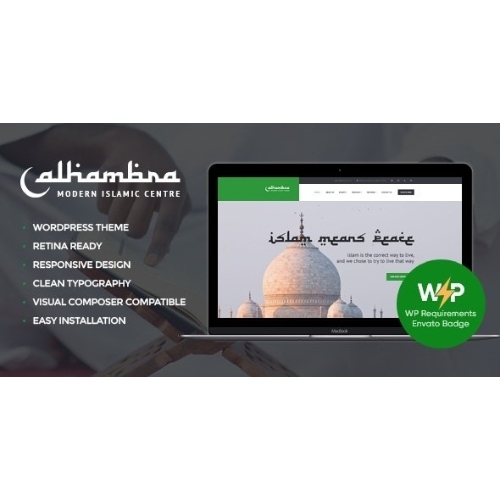 Elhamra | Cami ve İslam Merkezi Kilisesi WordPress Teması + RTL