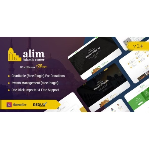 Alim – İslam Enstitüsü ve Cami WordPress Teması + RTL