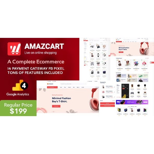 AmazCart – Laravel E-Ticaret Sistemi CMS Çoklu Satıcı