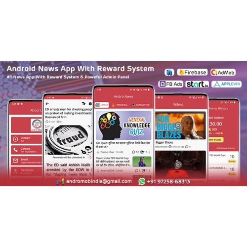 Andro News – Ödül Sistemli Android Haber Uygulaması