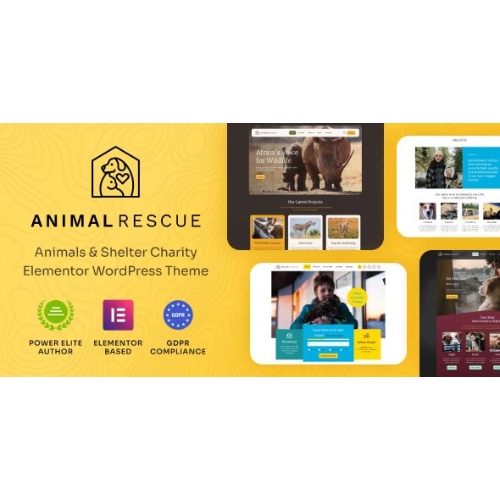 Hayvan Kurtarma – Shelter Charity WordPress Teması