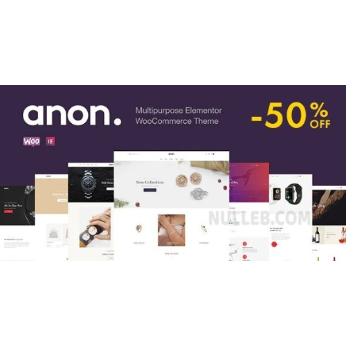 Anon – Çok Amaçlı Elementor WooCommerce Temaları