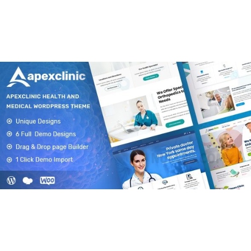 ApexClinic – Sağlık ve Klinik Teması ApexClinic – Sağlık ve Klinik Teması - Görsel 1