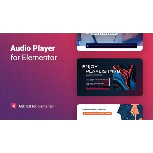 Audier – Elementor için Kontrol Oluşturuculu Ses Oynatıcı