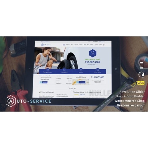 Otomatik Mekanik WordPress Teması | İşletme