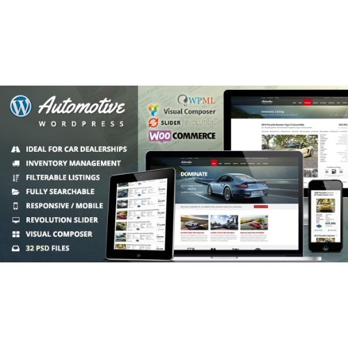 Otomotiv Araba Bayiliği İş WordPress Teması