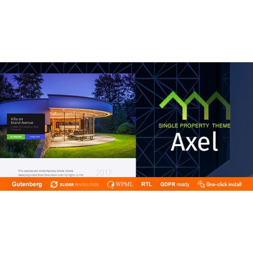 Axel – Tek Mülk Gayrimenkul Teması