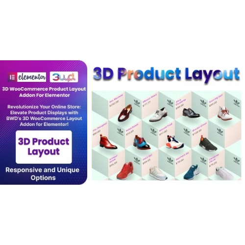 Elementor İçin BWD 3D WooCommerce Ürün Düzeni Eklentisi