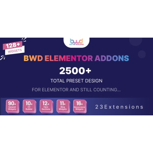 BWD Elementor eklenti paketi