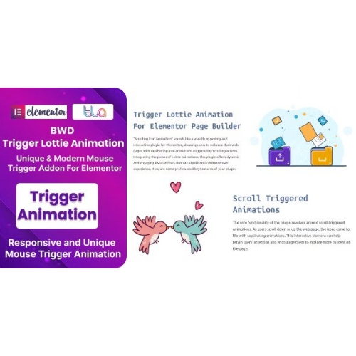 Elementor İçin BWD Trigger Lottie Animasyon Eklentisi