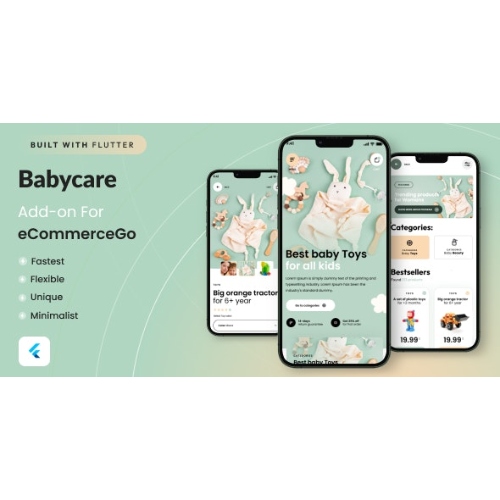 BabyCare – eCommerceGo SaaS için Mobil Uygulamalar