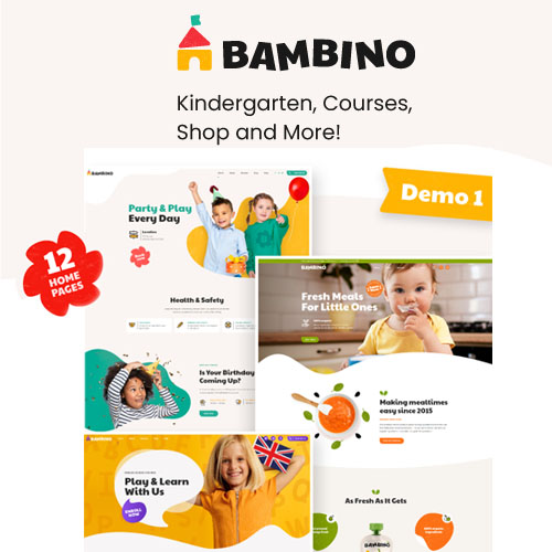 Bambino – Çocuk ve Bebek Bakımı WordPress Teması