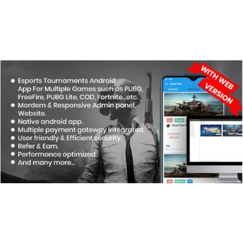 BattleMania Web sürümüyle – PUBG / Free Fire / COD için Web Sitesi ve Yönetici Panelli Turnuva Uygulaması