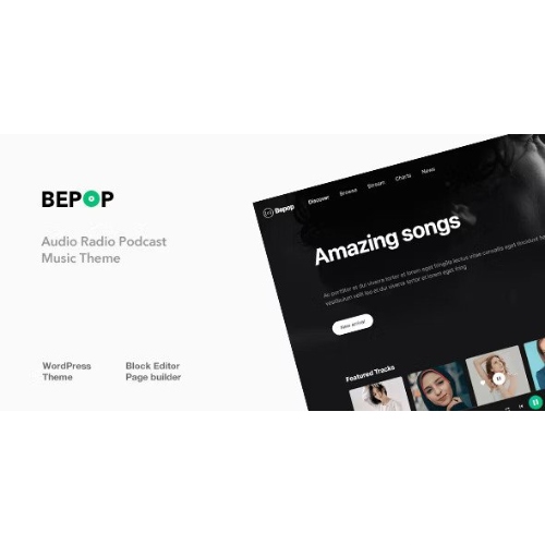 Bepop – Kesintisiz Müzik WordPress Teması
