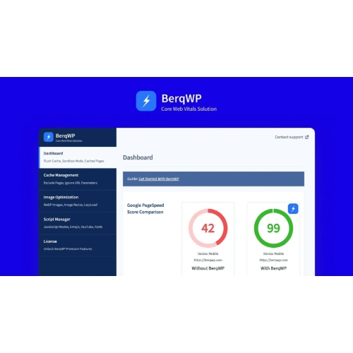 BerqWP – WordPress Hızı ve Temel Web Verileri Optimizasyon Eklentisi
