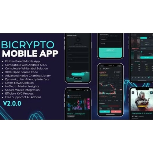 Bicrypto Mobile – Bicrypto için Tamamen Yerli Flutter Mobil Uygulaması