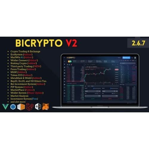 Bicrypto – Kripto Ticaret Platformu, Borsalar, KYC, Grafik Kütüphanesi, Cüzdanlar, İkili Ticaret, Haberler
