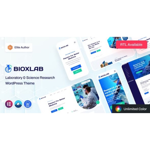 Bioxlab – Laboratuvar ve Bilim Araştırma WordPress Teması Bioxlab – Laboratuvar ve Bilim Araştırma WordPress Teması - Görsel 1