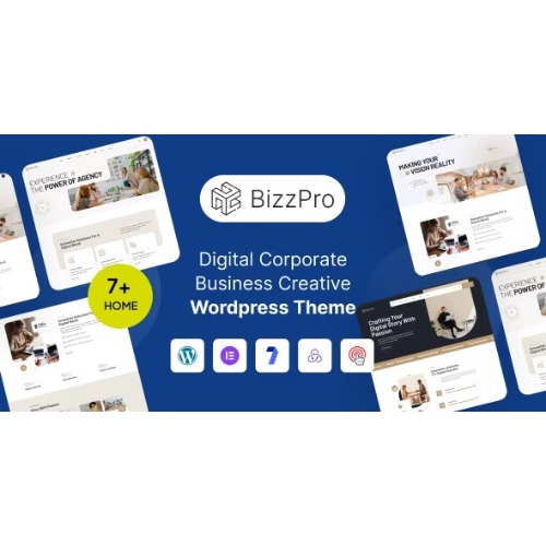 Bizzpro – Dijital Kurumsal İşletme Yaratıcı WordPress Teması Çok Amaçlı