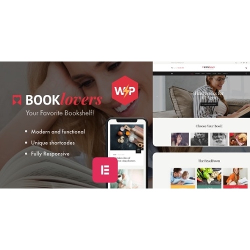Booklovers – Yayınevi ve Kitapçı WordPress Teması + RTL