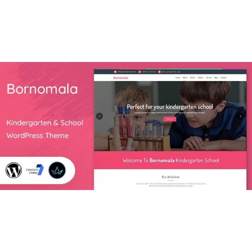 Bornomala – Anaokulu ve Okul WordPress Teması