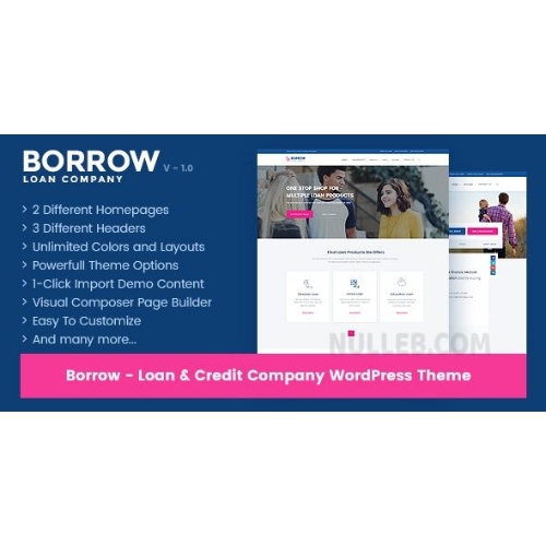 Borç Al – Kredi Şirketi Duyarlı WordPress Teması