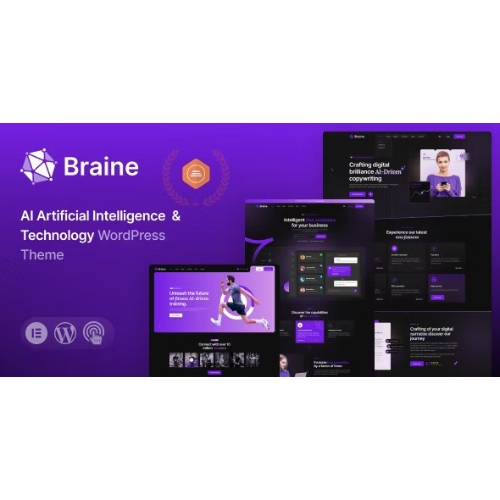 Braine – Dijital Yapay Zeka WordPress Teması