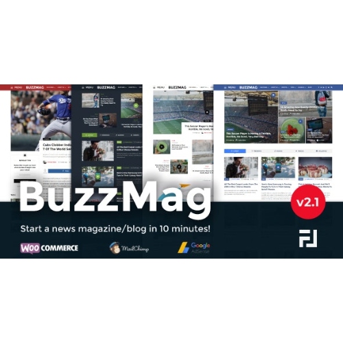 BuzzMag – Viral News WordPress Dergisi/Blog Teması