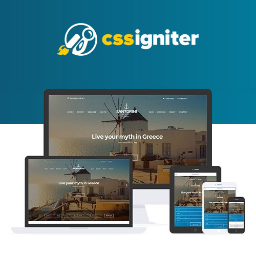 CSS Igniter Santorini Resort WordPress Teması
