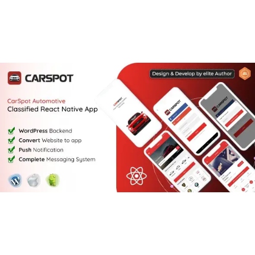 CarSpot – Bayilik Sınıflandırılmış React Native Uygulaması